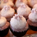Strawberry Cupcakes with White Chocolate Ganache